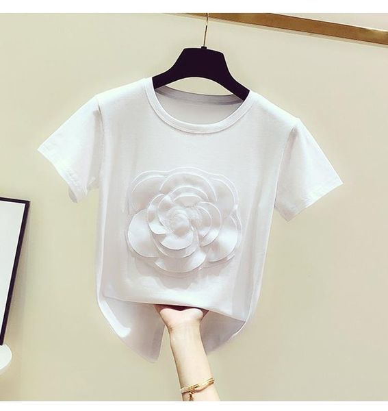 

women's t-shirt harajuku tshirt 2021 summer short sleeve korean punk camiseta feminina white