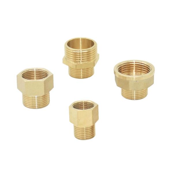 

watering equipments brass male 1/2 3/4 1 inch female threaded connector pipe repair extend reducing adapter copper joint for bathroom faucet