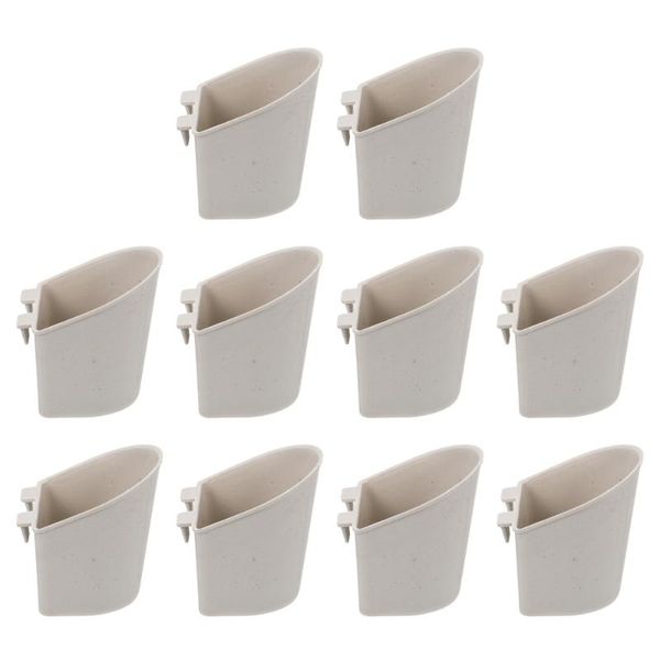

bird cages 10pcs cage hanging cups durable feeding dish parrot bowls