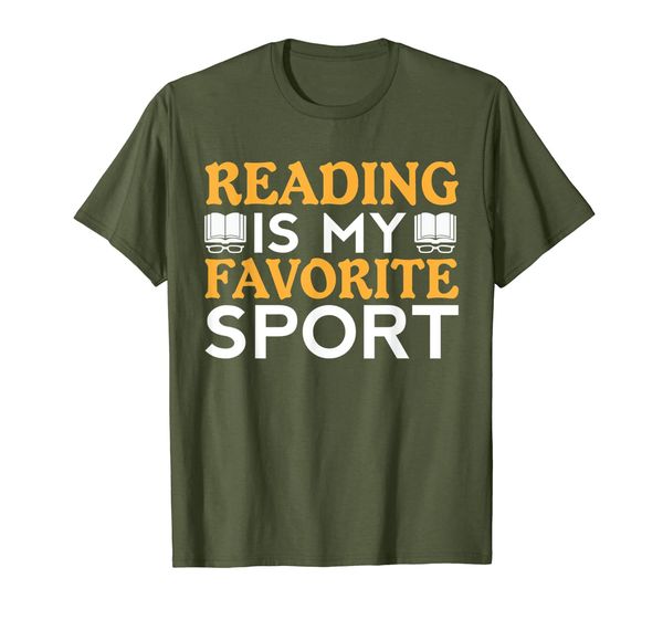 

reading,reading is my favorite sport gift t-shirt, White;black
