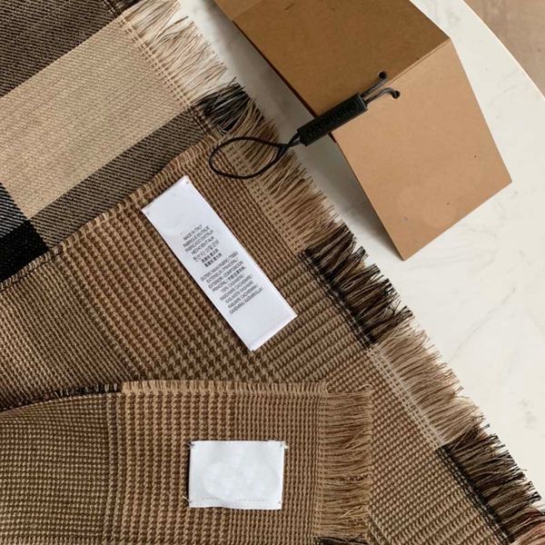 

scarf Square Quality Designer Top Scarf Oversize Classic Checks Scarves for Men and Women Kerchiefs Gold Sier Thread P