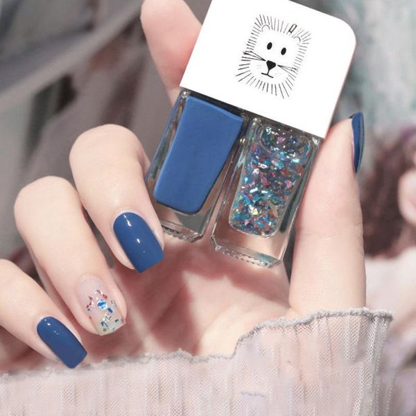 

nail polish two colors double bottle glitter holographic gel set for manicure regular uv color shiny quick