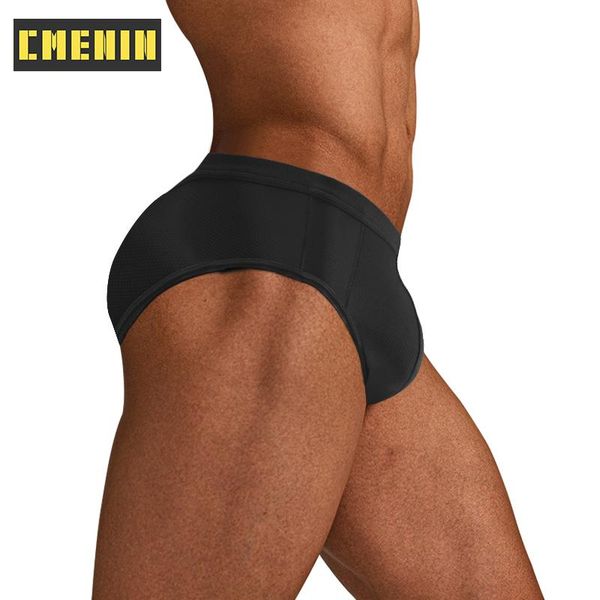 

underpants cmenin ins style polyester jockstrap underwear man brief soft slip gay men's panties briefs men lingerie cm808, Black;white