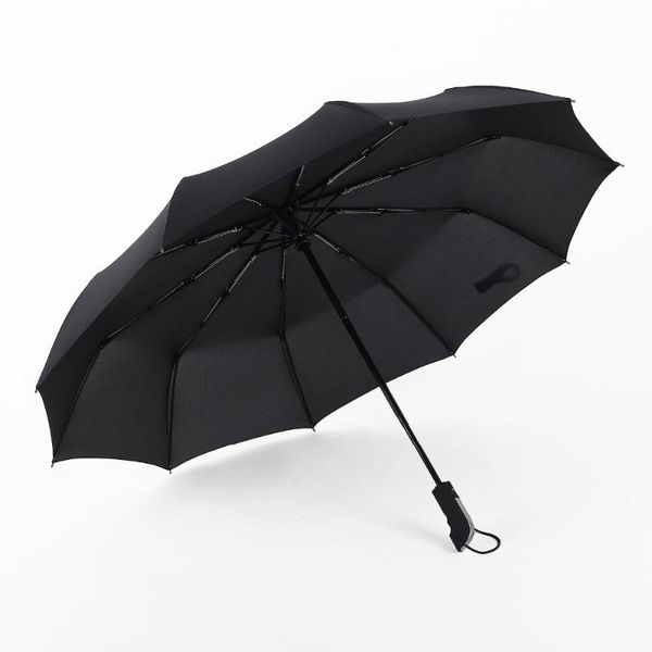 

umbrellas ten bone automatic opening and closing umbrella one button weatherproof sunscreen rain advertising