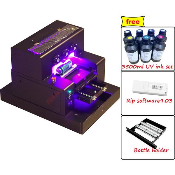 

automatic a3 uv printer for glass phone case wood metal bottle digital flatbed printing machine printers