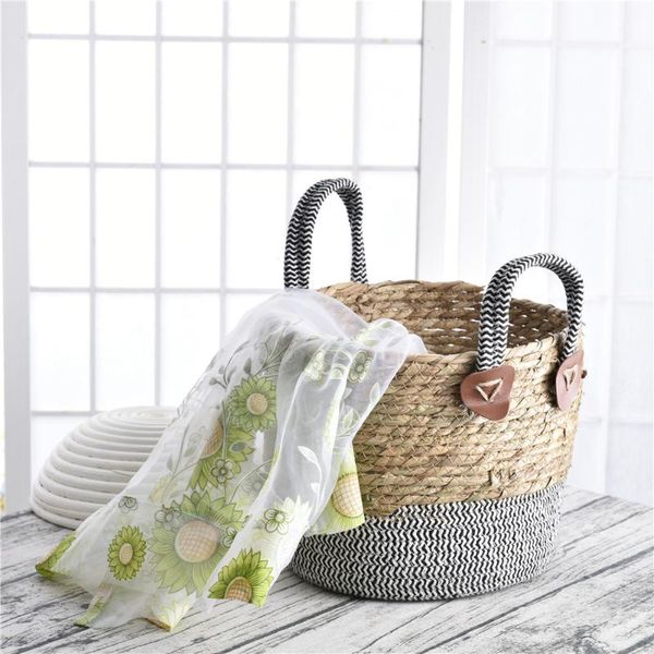 

storage baskets woven decorative hamper home container for nursery toys blankets and laundry