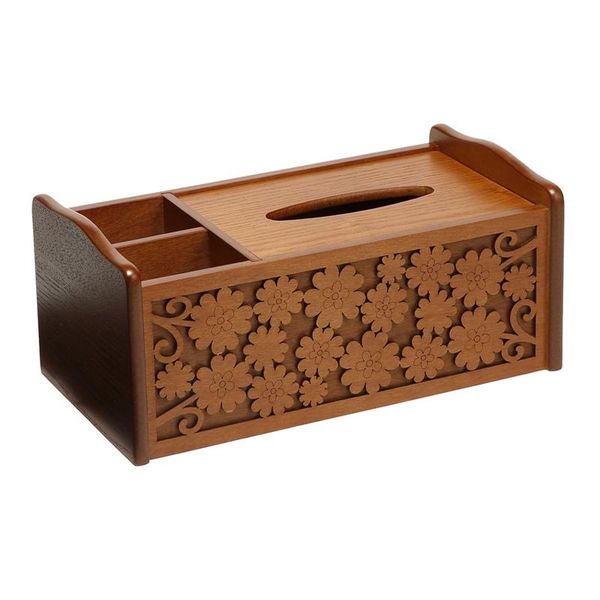 

tissue boxes & napkins wooden carved box, living room coffee table, drawer home desknapkin storage box