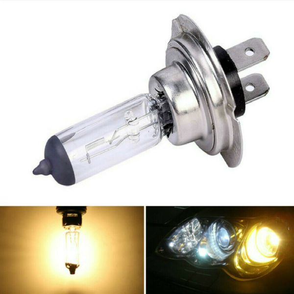 

h7 55w 12v clear car headlight bulbs 4300k xenon yellow fog light bulb
