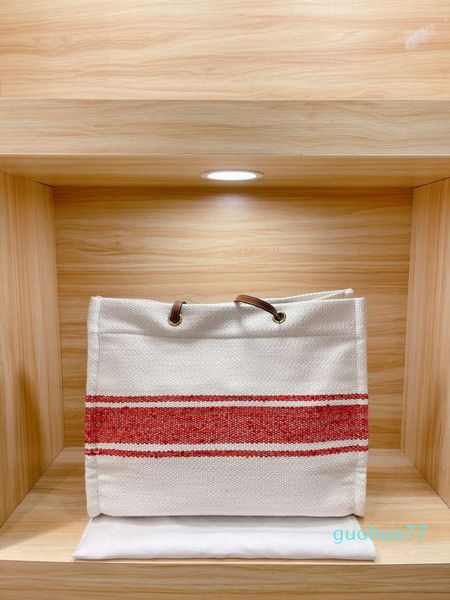 

designer-2021 luxury fashion classic shopping bag lady canvas red handbag