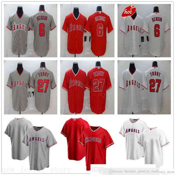 

2022-22 Man Women Kids Baseball Mike 27 Trout Jerseys Stitched 6 Anthony Rendon Top Quality Youth Style Gold White Black Red Gray Jerseys, 2020 nk new style
