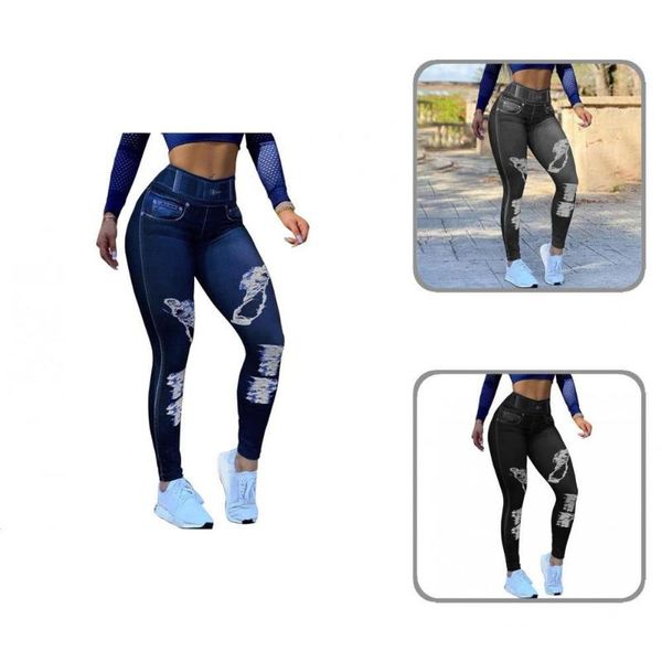 

women's pants & capris bottoms stylish pure color full length autumn winter faux denim jeggings skinny for sports, Black;white