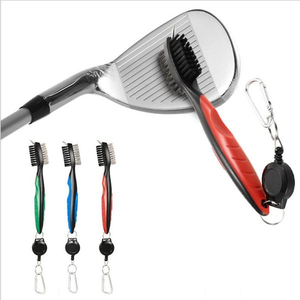 

golf training aids 2 side club brush groove cleaning putter wedge ball cleaner kit tool accessories