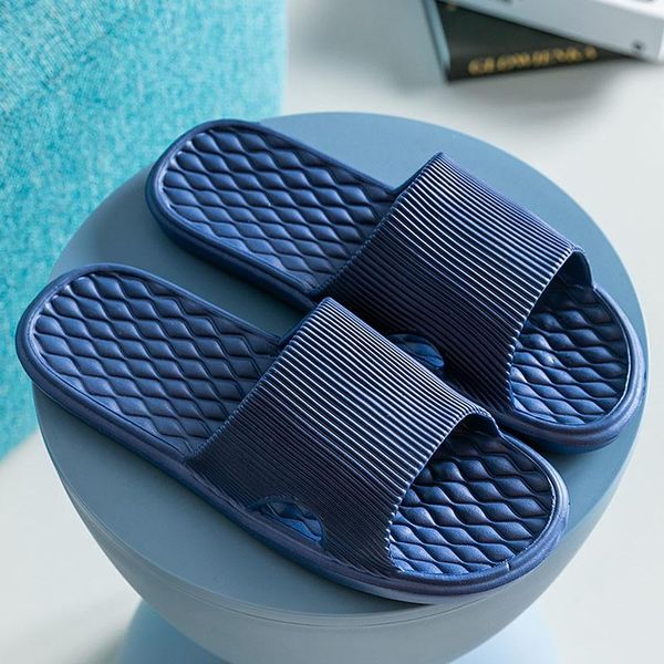 

fashion women slippers indoor soft flat shoes summer home bathroom massage, Black