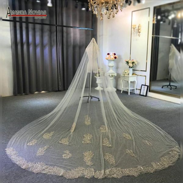 

bridal veils luxury beading wedding veil champagne color, Black
