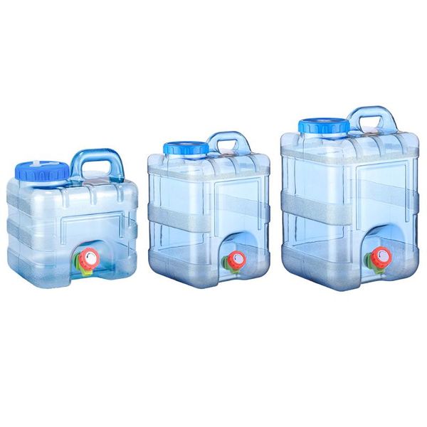 

hydration packs 7.5/10/15l portable outdoor pc water bucket barrel camping picnic hiking car driving tank container with fauce