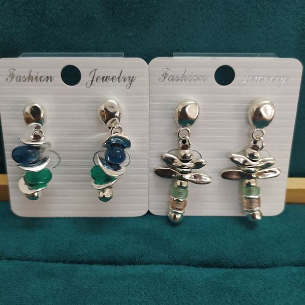 

unode irregular geometry earrings charm european and american frosty wind round face thinning ins gifts colored exquisite jewelry, Golden