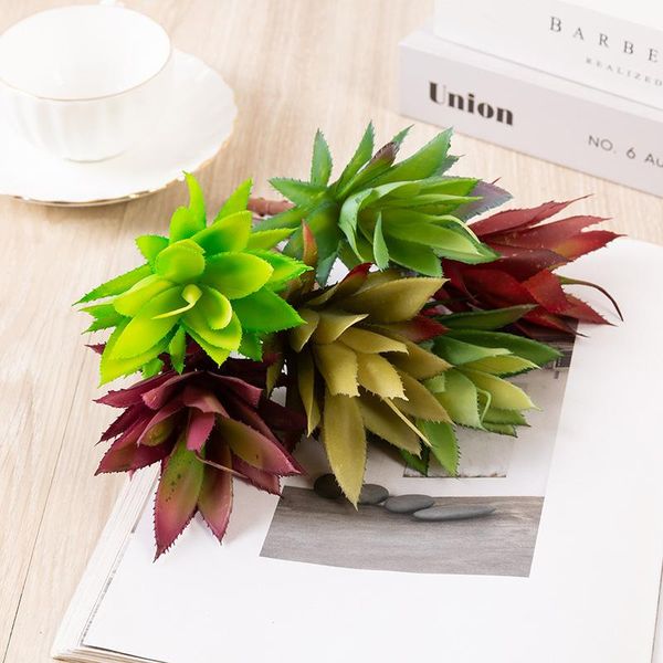 

decorative flowers & wreaths home garden decor pineapple artificial succulents plants for diy deskmini bonsai bedroom living room orname