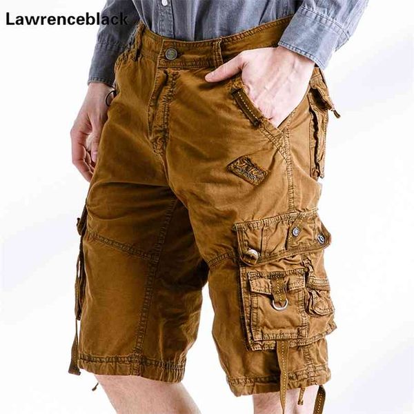 pantaloncini cargo maschili estivi militari multitasche bermuda masculina casual al ginocchio marca complessiva taglia grande 787 210716