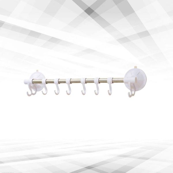 

towel racks 1pc vacuum cup rack suction rod hanger hooks for bathroom kitchen home (size)