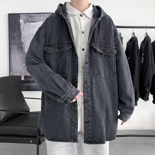 

men's jackets 2021 autumn arrival fashion coat casual denim jacket men,spring jackets,plus-size s-3xl, Black;brown