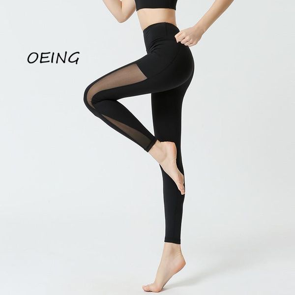 

yoga outfit pockets leggings women sport fitness seamless workout