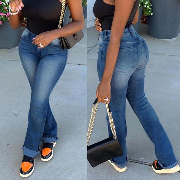 

women's pants & capris women wide leg streetwear high waist trouser casual denim length frayed tassel ripped jeans multicolor, Black;white