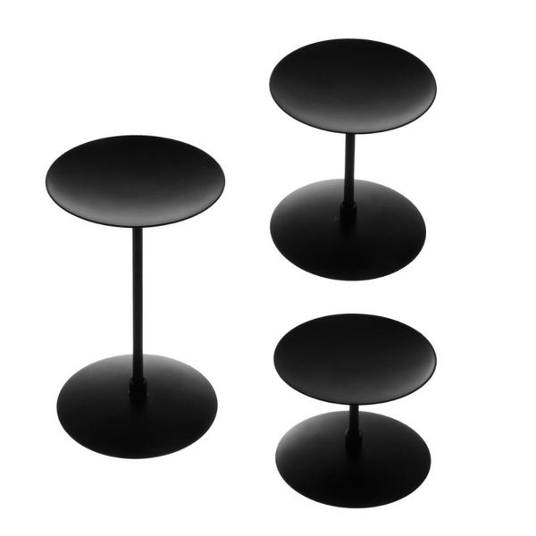 

candle holders 3pcs wrought iron long vintage stands home tealight holder
