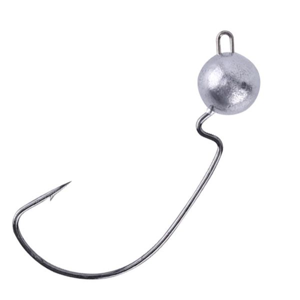 

fishing hooks 4pcs/bag exposed lead jig head 3.5g 5g 7g 10g offset hook carp tackle accessories