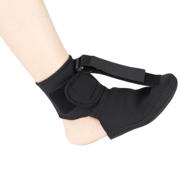 

plantar fasciitis night splint foot drop ortic brace adjustable elastic ankle support for heel arch pain, Blue;black