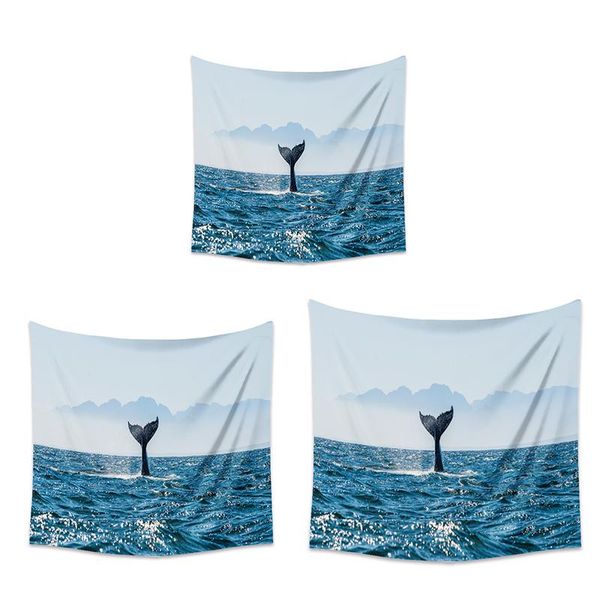 

tapestries sea whale wall hanging tapestry art bohemian curtains decorations carpet room decoration