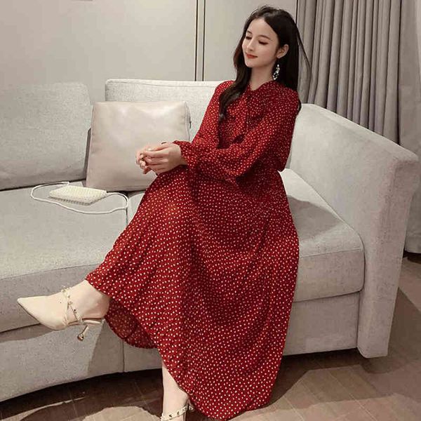 

dresses spring summer women chiffon es casual long sleeve floral print party female vintage loose pleated vestidos, Black;gray