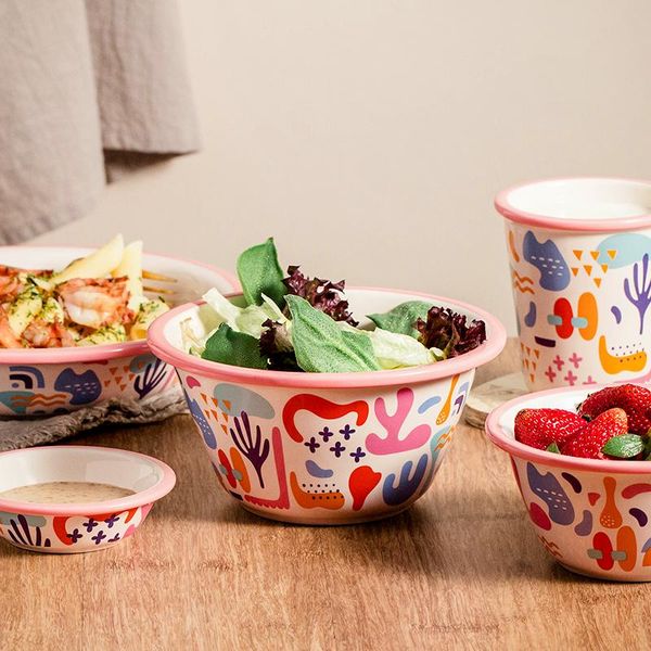 

dishes & plates ins ceramic dinner cute cartoon printed dinnerware tableware 12 inch 4.8inch bowl cutlery kawaii plate