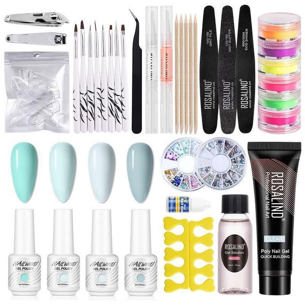 

arrivals fashion nail art gel polish set spring french style charming colors manicure gitter kits1
