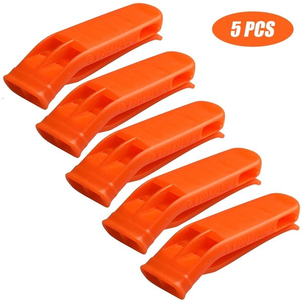 

1/5/10pcs sports match dual band whistle plastic outdoor camp hiking survival loud emergency multifunction equipment kit