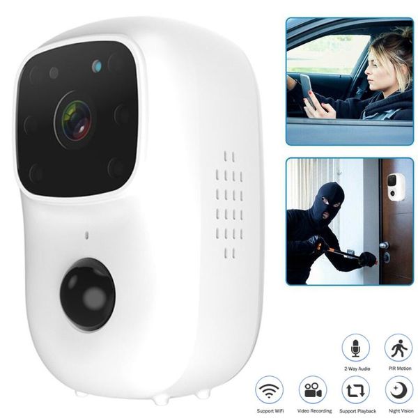 

doorbells wireless wifi smart video doorbell camera pir alarm night vision visual recording security door bell for apartments