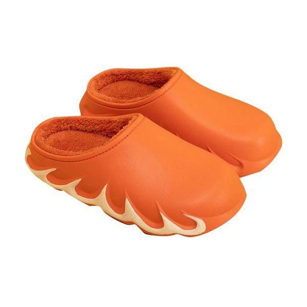 

flame winter slippers comfortable durable pattern for warm fashionable, Black