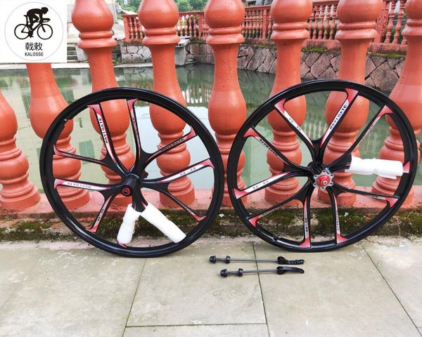 

bike wheels kalosse children mountain wheel magnesuim alloy disc brake mtb 22inch 8/9/10 speed cassette