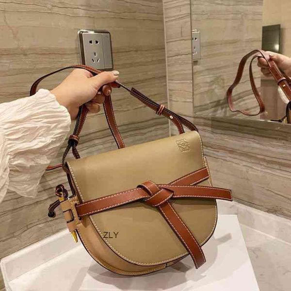 

2021 new saddle women's bag messenger fashion leisure bow zly bags zly