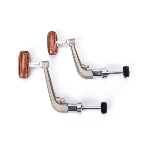 

fishing reel handle metal spinning fold rocker arm wooden crank accessories replacement baitcasting reels