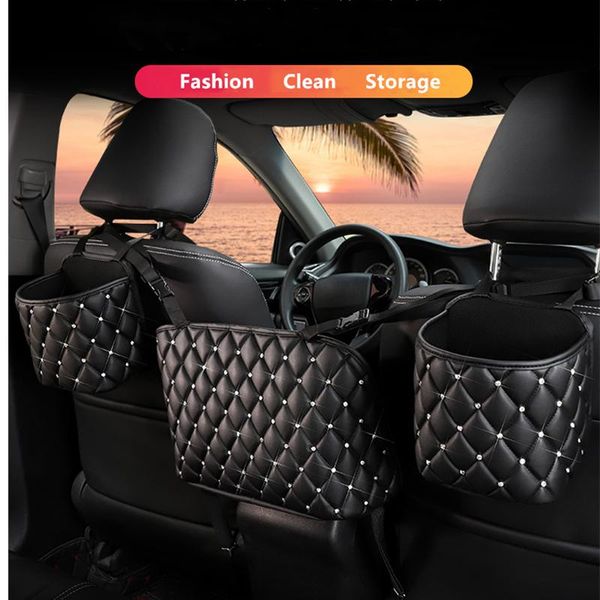 

storage bags car hanging leather organizer bag trunk accessories suv auto cargo holder universal cars luggage travel pocket s/l size