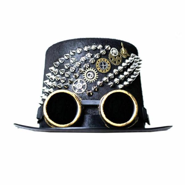 

party masks steampunk rivets gears goggle hat costume hats unisex