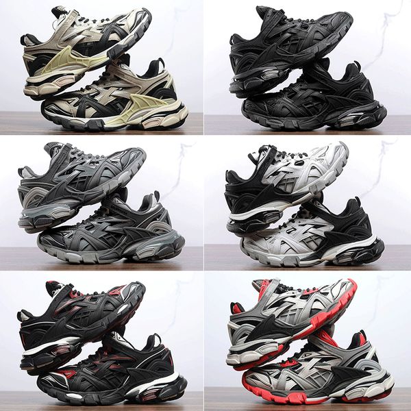 

casual shoes designer direct paris 4.0 track 4 triple s sneaker mens womens platform lovers trainer balencaiga balenciaca balanciaga sneaker, Black