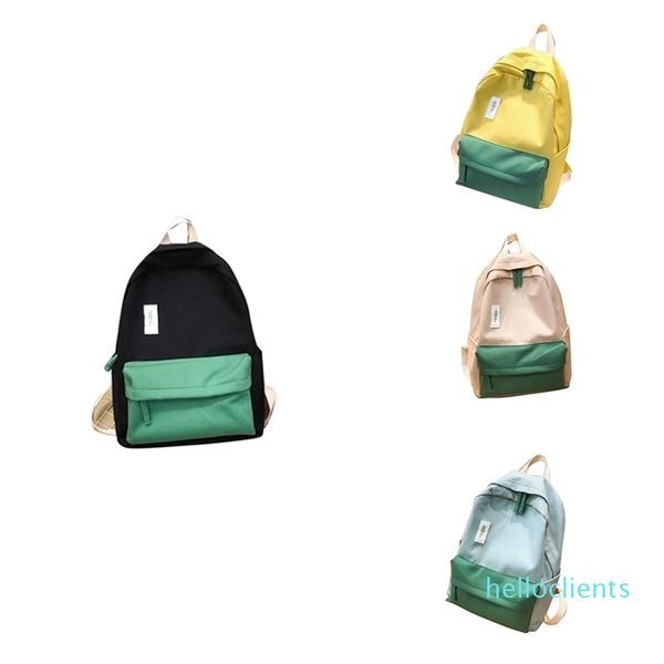 

backpack hit color student simple canvas fashion school bag