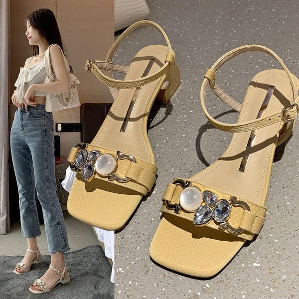 

sandals transparent sandal women's footwear summer beach slippers 2021 fashion woman flats shoes designer green luxury, Black