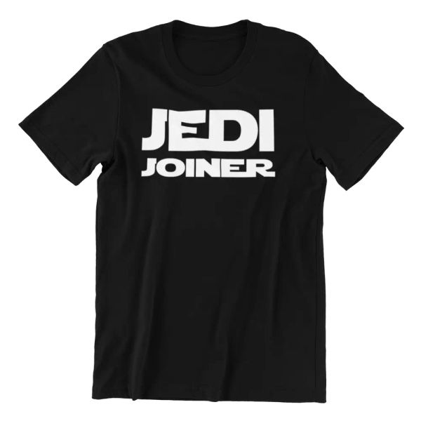 

JEDI JOINER - Funy Mens Cotton T-shirt Gift Present Tools Carpenter, White;black