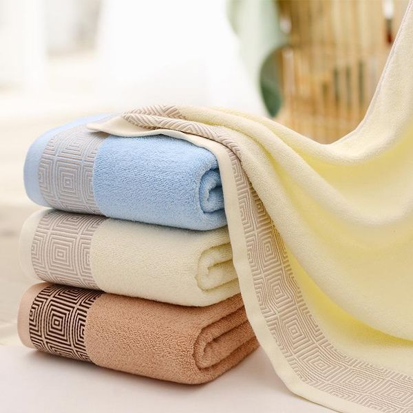 

towel 100%cotton embroidered large bath thickened soft absorbent 70*140cm