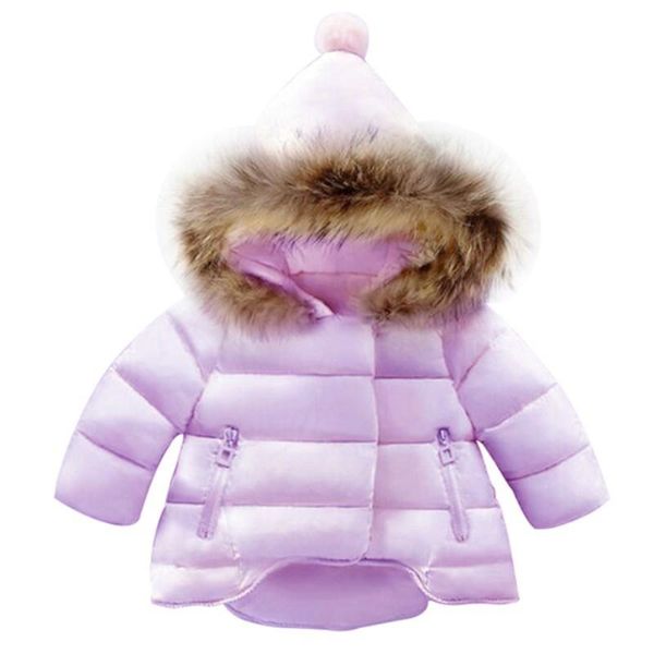 

down coat winter girls boys warm thick cotton padded outerwear kids children coats, Blue;gray