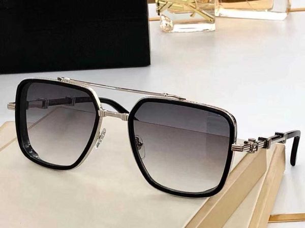 

sunglasses for men and women summer style 108-a anti-ultraviolet retro rectangle shape plate full frame fashion eyeglasses random box, White;black