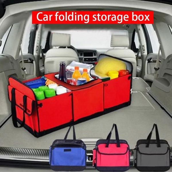 Casella di immagazzinaggio Organizzatore del bagagliaio dell'automobile Collapsble antiscivolo Auto Cargo Container Toys Borsa Poso Stabilire Borse Tidying