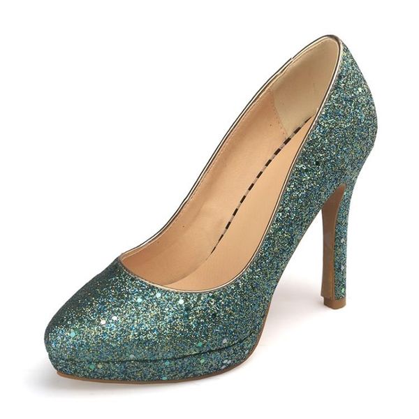 

dress shoes big size fashion sequin high heels ladies women woman pumps, Black